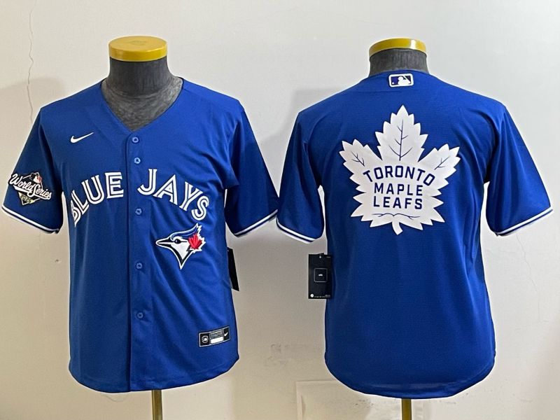 Youth 2025 Nike Toronto Blue Jays Blank blue Game MLB Jersey 07->youth mlb jersey->Youth Jersey